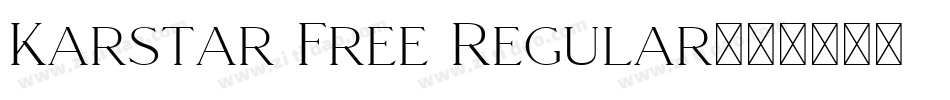 Karstar Free Regular字体转换